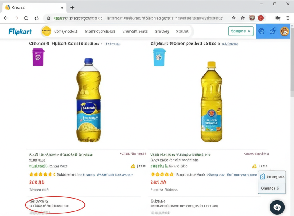 Groccr extension on Flipkart